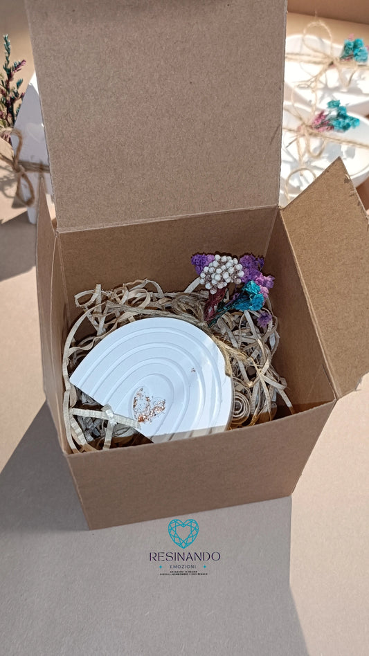 Arcobaleno bianco cuore